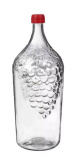 Бутылка стеклянная "Винная "Виноград" 2л, 60-Щ28-2000
